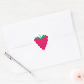 Sticker Rond Raspberry Pink Fruit Berry (Enveloppe)