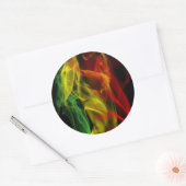 Sticker Rond rasta (Enveloppe)