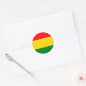 Sticker Rond Rasta (Enveloppe)