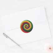 Sticker Rond Rasta (Enveloppe)