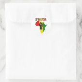 Sticker Rond Rasta Black Power (Sac)