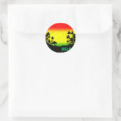 Sticker Rond rasta de relaxation (Sac)