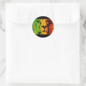 Sticker Rond Rasta Lion (Sac)