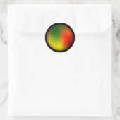 Sticker Rond Rasta Splash de couleur (Sac)