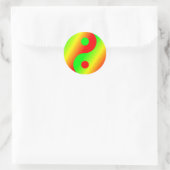 Sticker Rond Rastafarian Yin Yang (Sac)