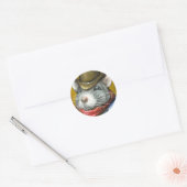 Sticker Rond rat cowboy (Enveloppe)