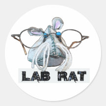 Rat de laboratoire Lab Rat avec de grandes lunette
