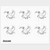 Sticker Rond rat ennemi (Feuille)