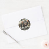Sticker Rond Rat monstre (Enveloppe)
