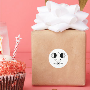 Sticker Rond Rat Zodiac