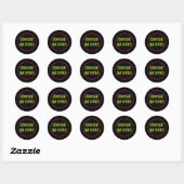 Sticker Rond Rations de Zombie (Feuille)