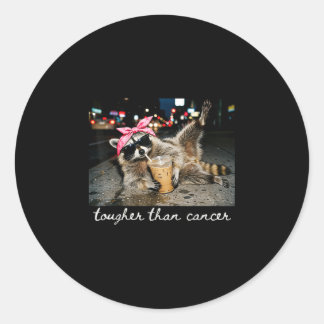 Sticker Rond Ratons laveurs cancer du sein plus coriaces que le