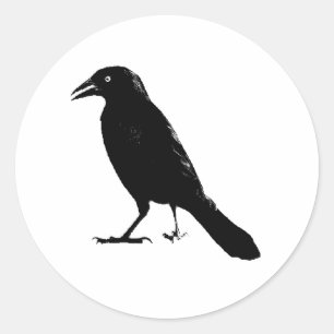 Sticker Rond Raven