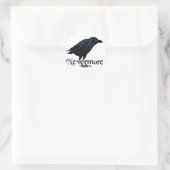 Sticker Rond Raven 3D Nevermore (Sac)