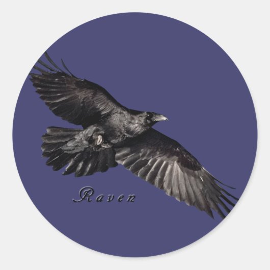 Sticker Rond Raven Stckers (Devant)