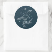 Sticker Rond RAVENCLAW™ - Graphique de constellation (Sac)