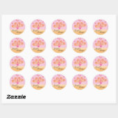 Sticker Rond Ravi ! (Feuille)