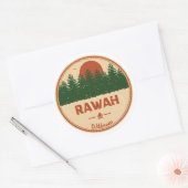 Sticker Rond Rawah Wilderness Colorado (Enveloppe)