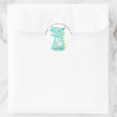 Sticker Rond RAWR Dinosaur Anniversaire Merci de fête Favoriser (Sac)