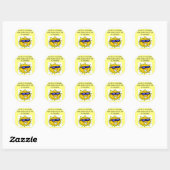 Sticker Rond rayon de soleil effrayant (Feuille)