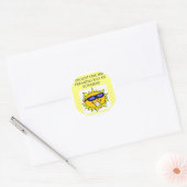 Sticker Rond rayon de soleil effrayant (Enveloppe)