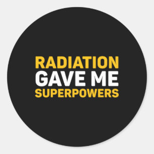 Sticker Rond Rayonnement M'A Donné Des Superpuissances Chimo Ca
