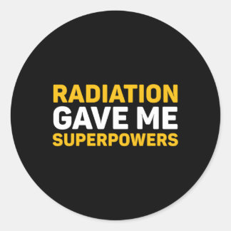 Sticker Rond Rayonnement M'A Donné Des Superpuissances Chimo Ca