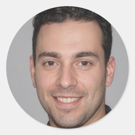 Sticker Rond Rayonner l'amour (Devant)