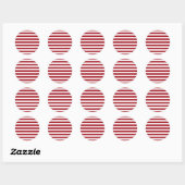 Sticker Rond rayures de drapeau de latvia (Feuille)