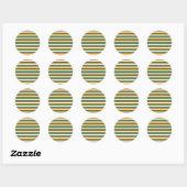 Sticker Rond rayures du drapeau de Chypre (Feuille)