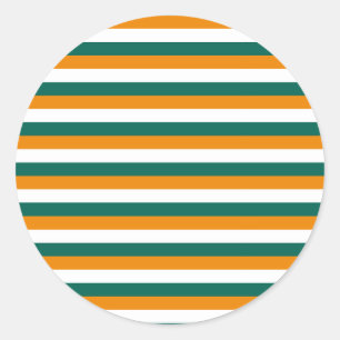 Sticker Rond rayures du drapeau de Chypre