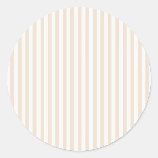 Sticker Rond Rayures Simples - Lin Souple (Devant)
