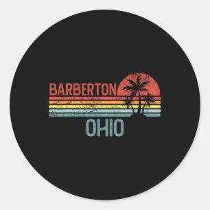 Sticker Rond Rberton Ohio Drôle Voyage Usa Ville Maison Racines