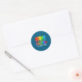 Sticker Rond Re Mi Fa So Excité (Enveloppe)