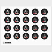 Sticker Rond Read More Indie Horror Apparel  (Feuille)