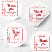 Sticker Rond Ready to Pop Soda Baby Shower