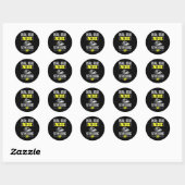 Sticker Rond Real Man Ride Up - Jet Ski (Feuille)