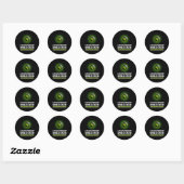 Sticker Rond Réalisation Couples Cadeaux Déverrouillés Jeu vidé (Feuille)