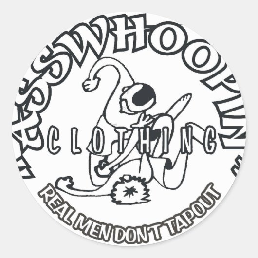 STICKER ROND REALMENDONTTAPOUT (Devant)