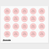Sticker Rond Realtor bienvenue maison chauffage ajouter votre n (Feuille)