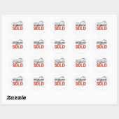 Sticker Rond Realtor - Tout Ce Que Je Touche Se Transforme En V (Feuille)