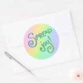 Sticker Rond Réandre la joie ! (Enveloppe)