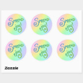 Sticker Rond Réandre la joie ! (Feuille)