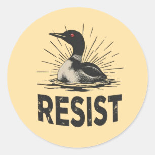 Sticker Rond Rebel Loon – Art de protestation de résistance