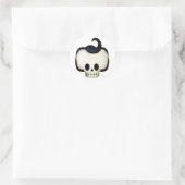 Sticker Rond Rebel Skull (Sac)