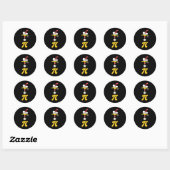 Sticker Rond Rebus Joyeux Pi Day (Feuille)