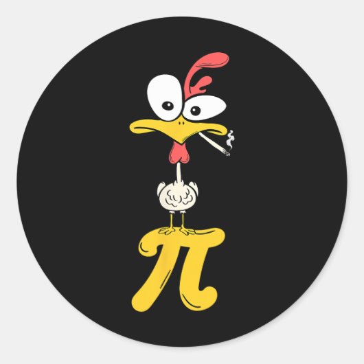 Sticker Rond Rebus Joyeux Pi Day (Devant)