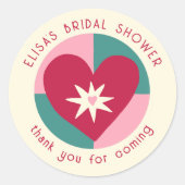 Sticker Rond Réception de mariage bord de mer moderne mignon PE (Devant)