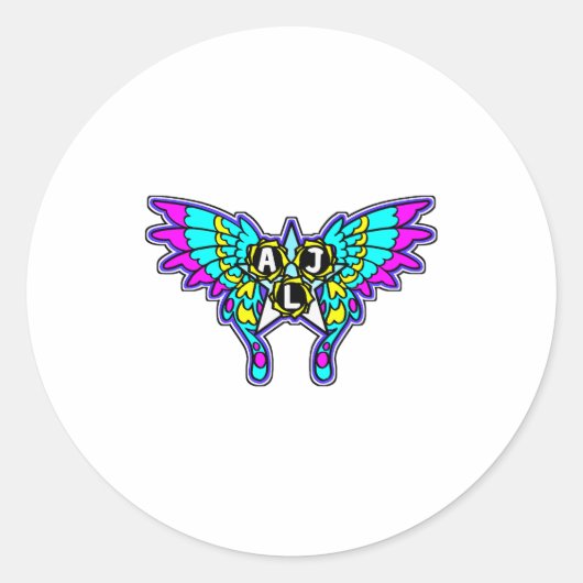 Sticker Rond Recess Boss Battle Friends Winged (Devant)