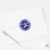 Sticker Rond Recette authentique américaine (Enveloppe)